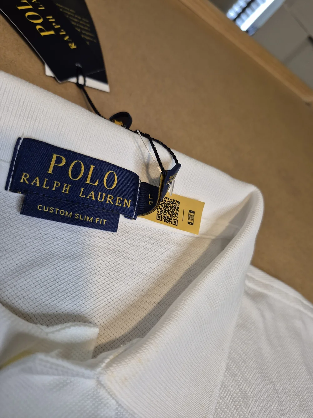 Polo by Ralph Lauren Men’s White Pique Polo with Big Pony 4506/20